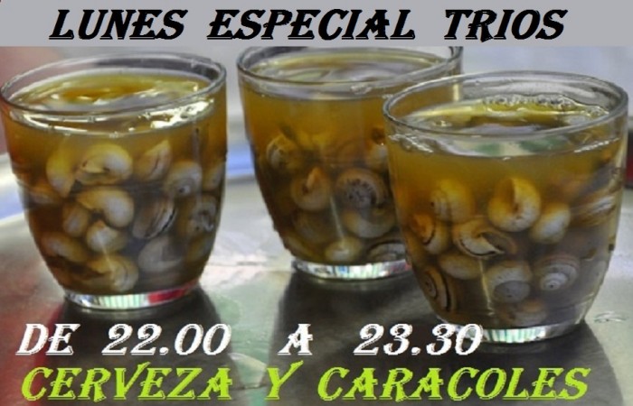 Lunes especial trios con Caracoles